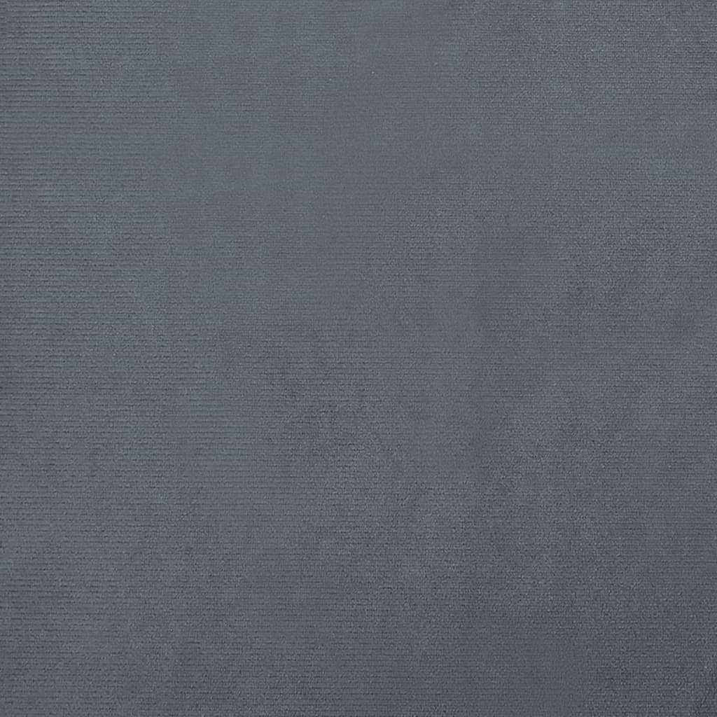 Dog bed, dark grey, 50x40x26.5 cm, velvet
