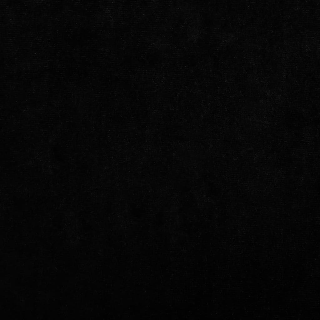 Dog bed, black, 50x40x26.5 cm, velvet