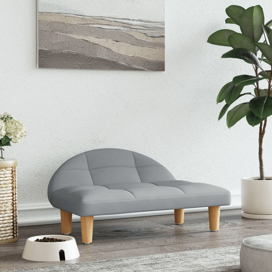 Dog bed, light grey, 70x52x30 cm, fabric