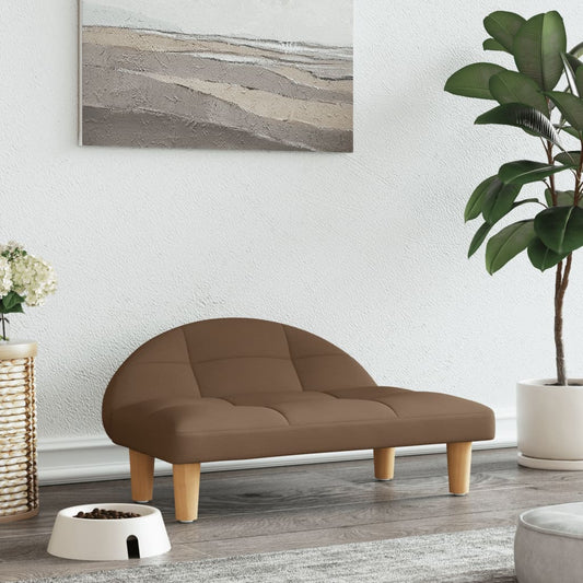 Dog bed, brown, 70x52x30 cm, fabric