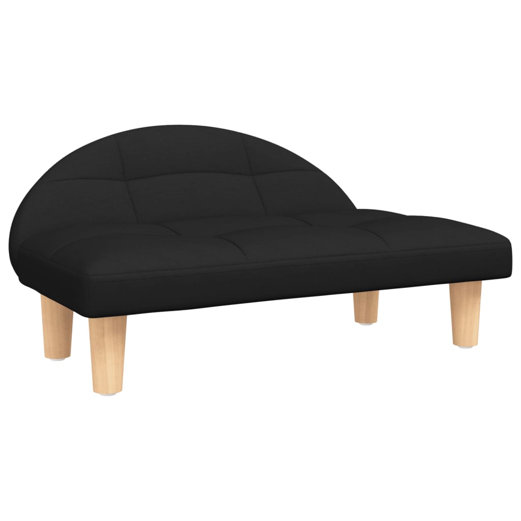 Dog bed, black, 70x52x30 cm, fabric