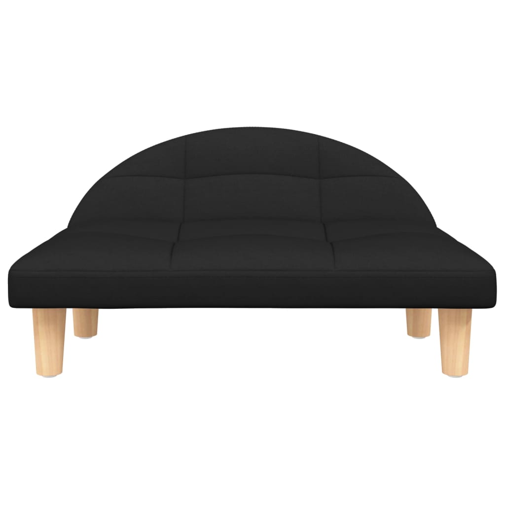 Dog bed, black, 70x52x30 cm, fabric