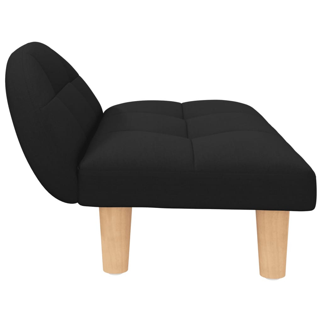 Dog bed, black, 70x52x30 cm, fabric