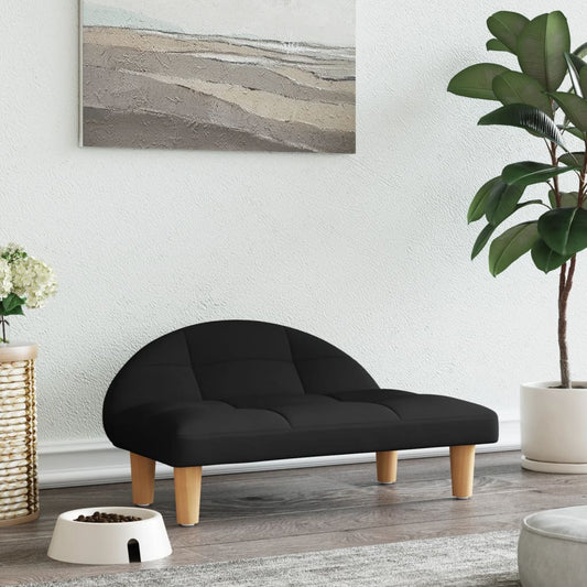 Dog bed, black, 70x52x30 cm, fabric