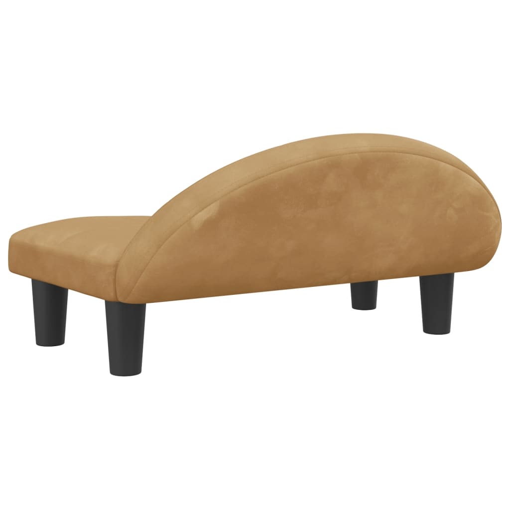 Dog bed, brown, 70x52x30 cm, velvet
