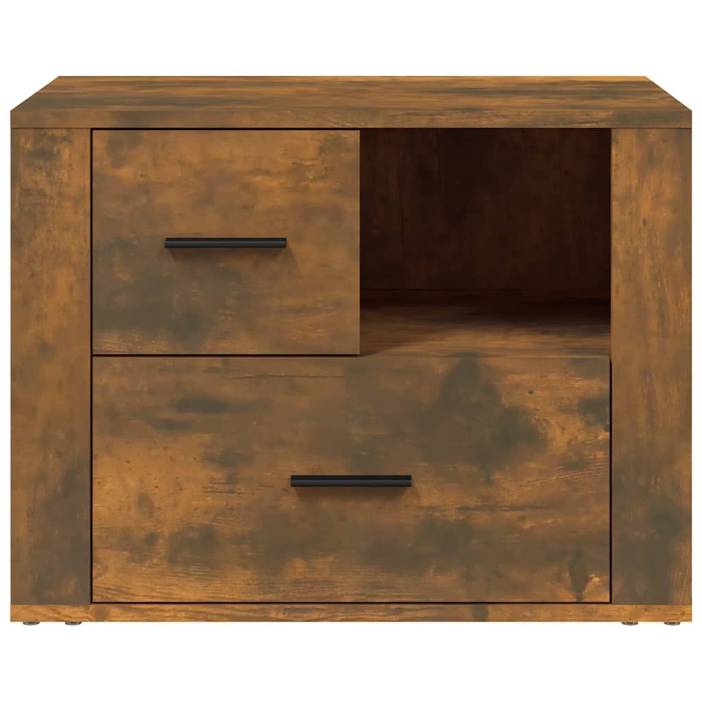 Bedside table, smoky oak, 60x36x45 cm, composite wood