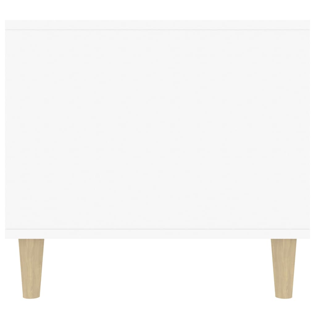Coffee table, glossy white, 90x49x45 cm, composite wood