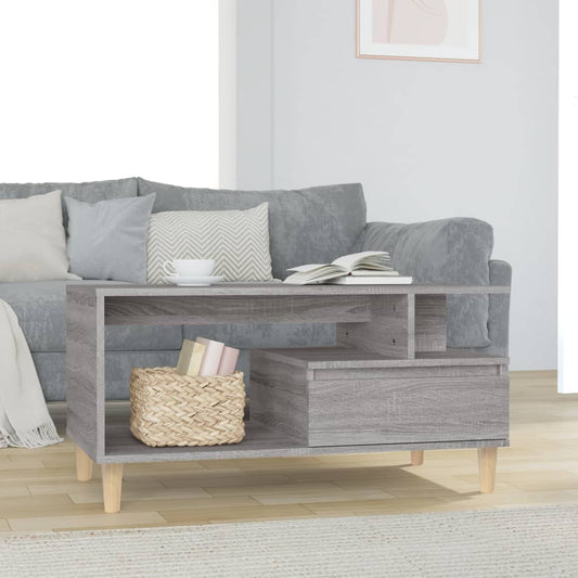 Coffee table, sonoma grey, 90x49x45 cm, composite wood