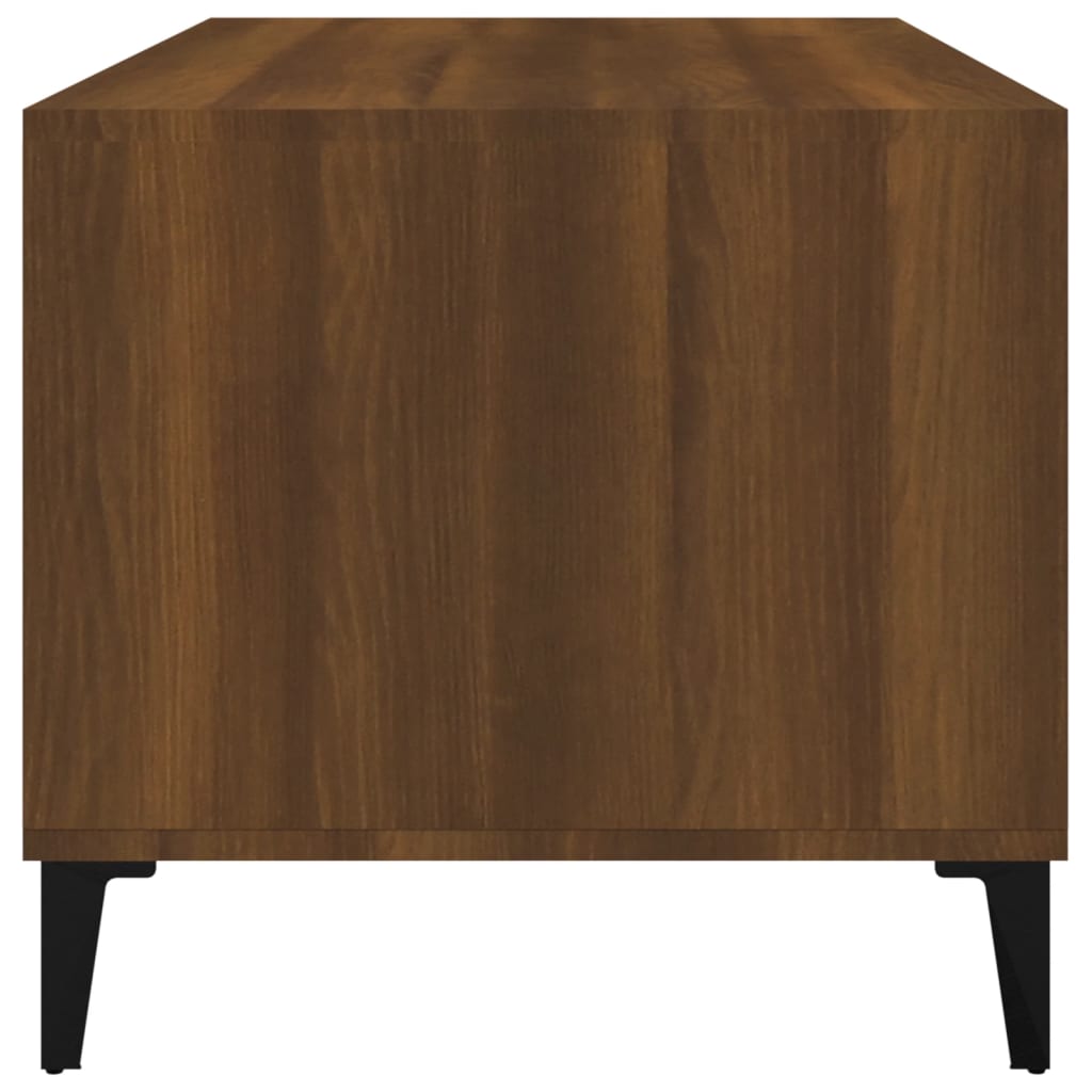 Coffee table, brown oak, 90x49x45 cm, processed wood