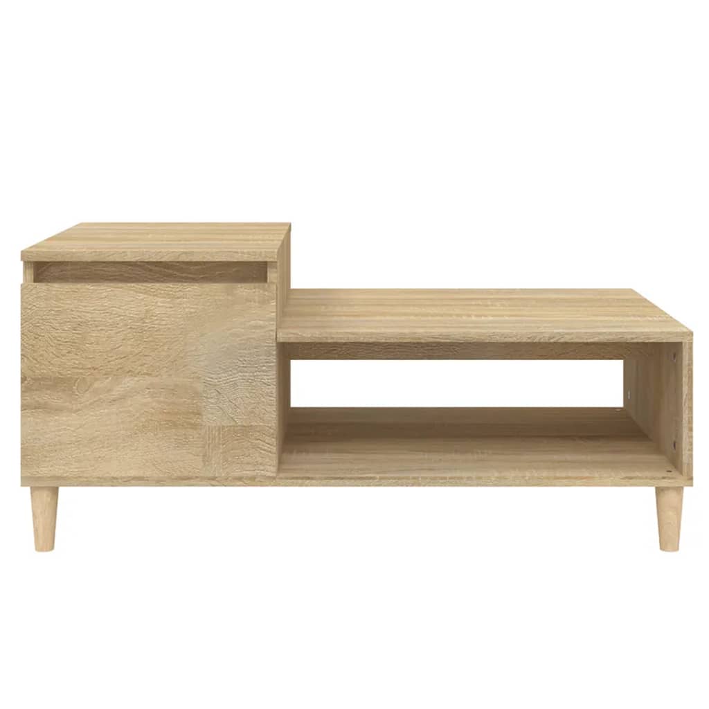 Coffee table, sonoma oak, 100x50x45 cm, processed wood
