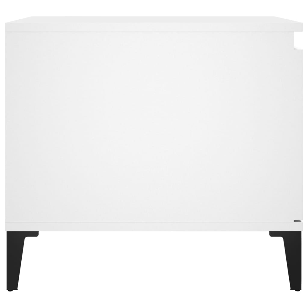 Coffee table, white, 100x50x45 cm, processed wood