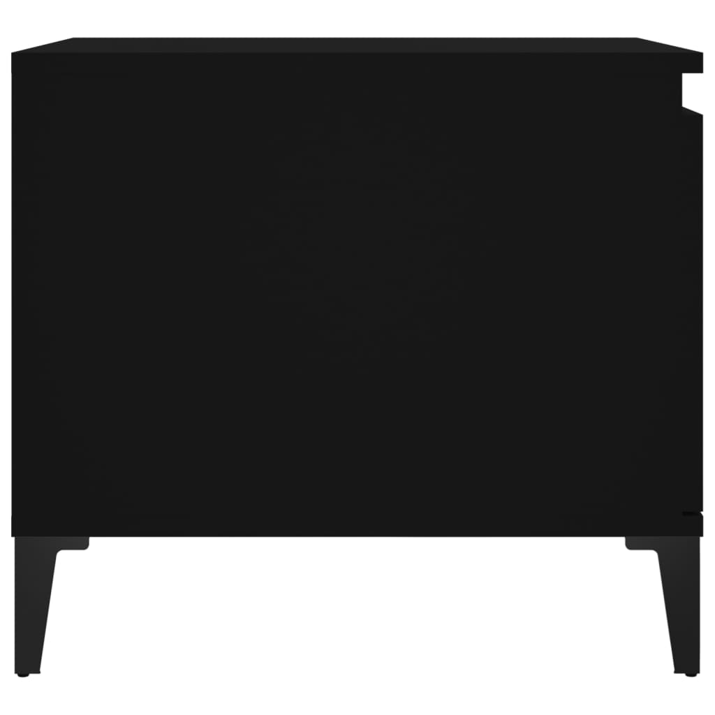 Măsuță de cafea, negru, 100x50x45 cm, lemn prelucrat