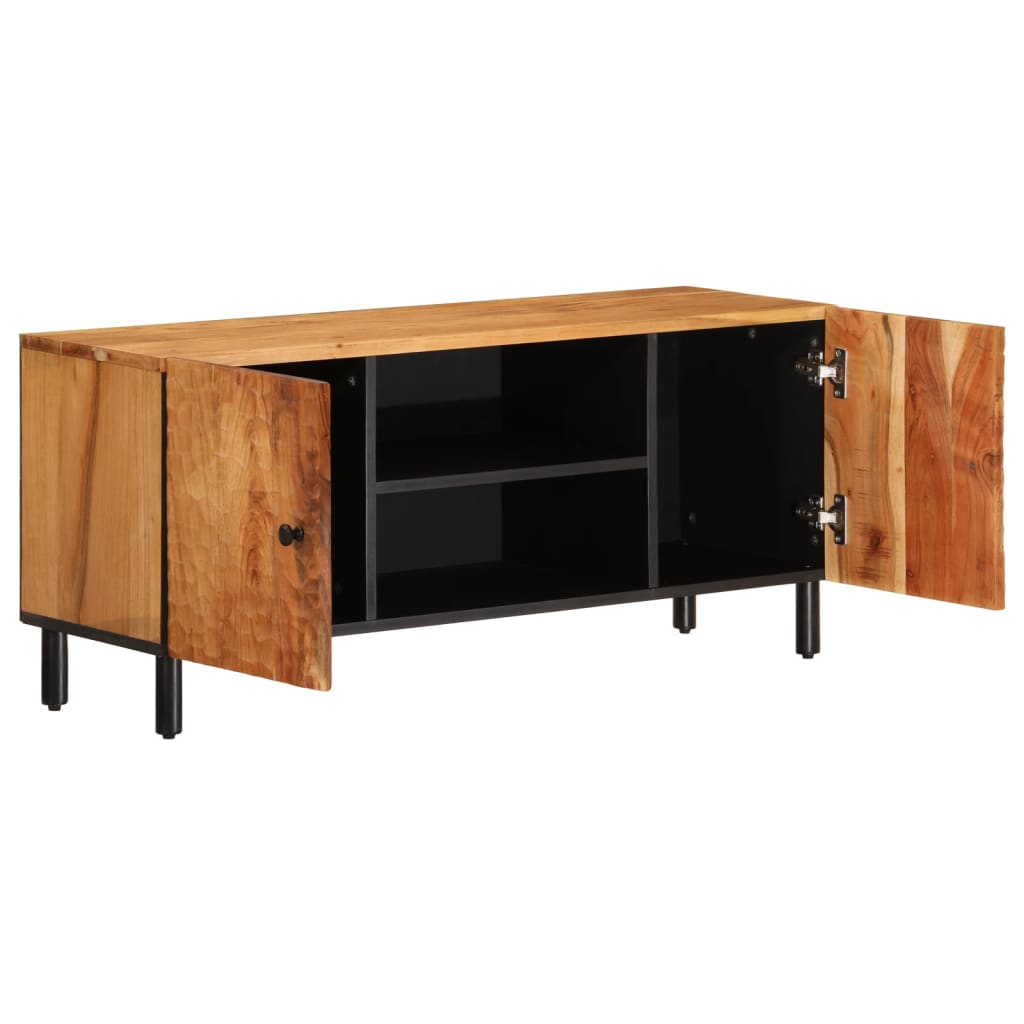 Comodă TV, 105x33x46 cm, lemn masiv de acacia
