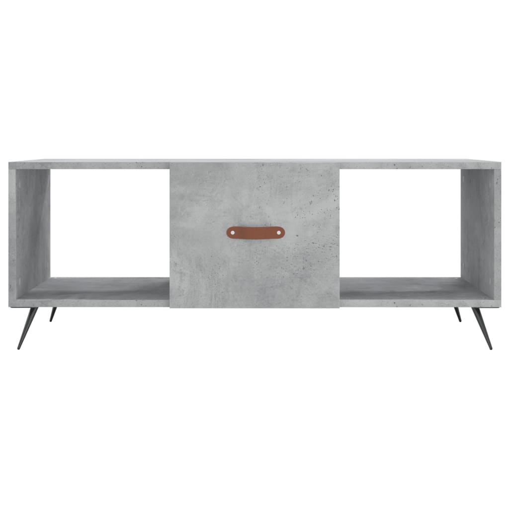 Coffee table, concrete gray, 102x50x40 cm, processed wood