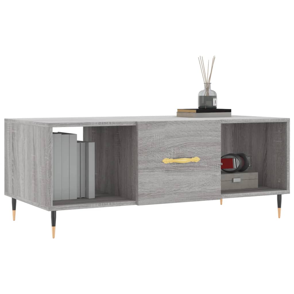 Coffee table, sonoma grey, 102x50x40 cm, composite wood
