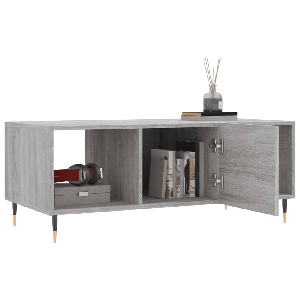 Coffee table, sonoma grey, 102x50x40 cm, composite wood
