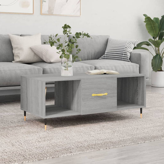 Coffee table, sonoma grey, 102x50x40 cm, composite wood