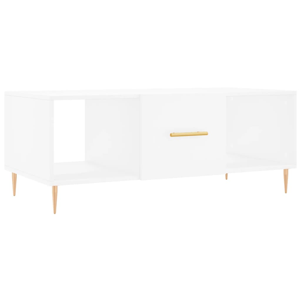 Coffee table, white, 102x50x40 cm, composite wood