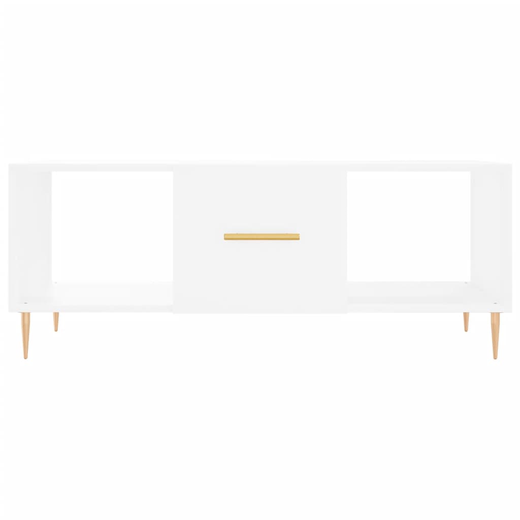 Coffee table, white, 102x50x40 cm, composite wood