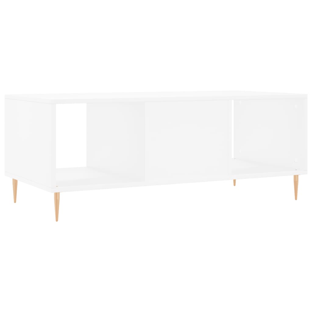 Coffee table, white, 102x50x40 cm, composite wood