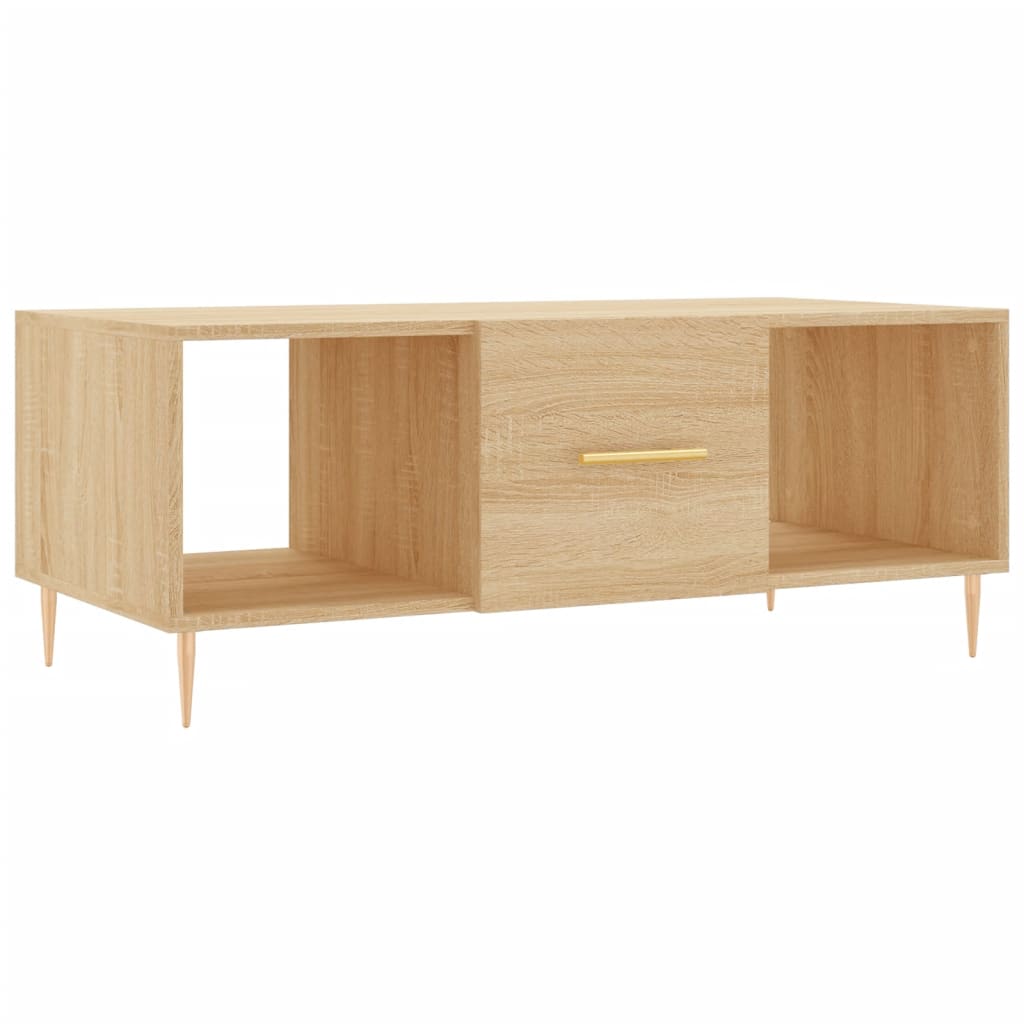 Coffee table, sonoma oak, 102x50x40 cm, processed wood