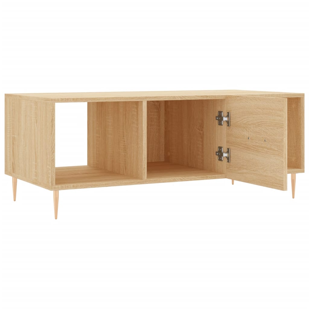 Coffee table, sonoma oak, 102x50x40 cm, processed wood