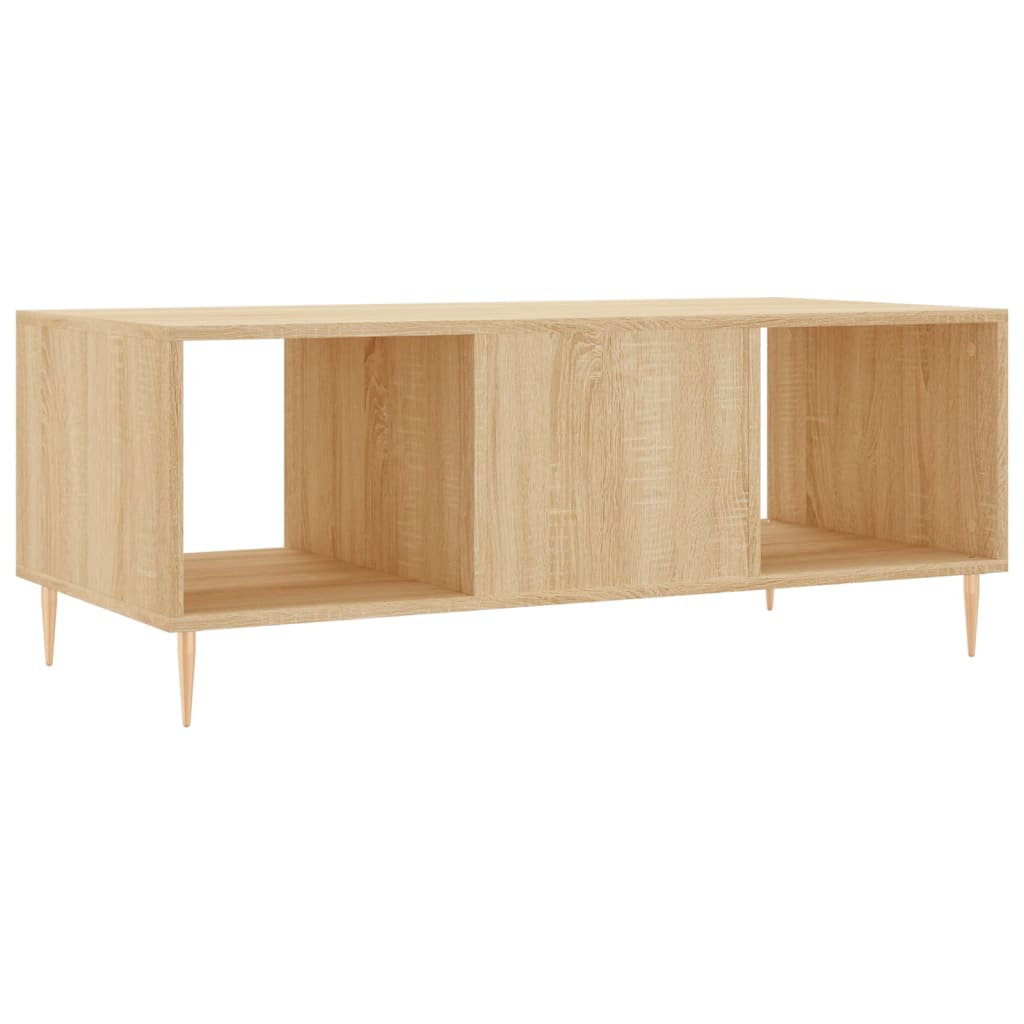 Coffee table, sonoma oak, 102x50x40 cm, processed wood