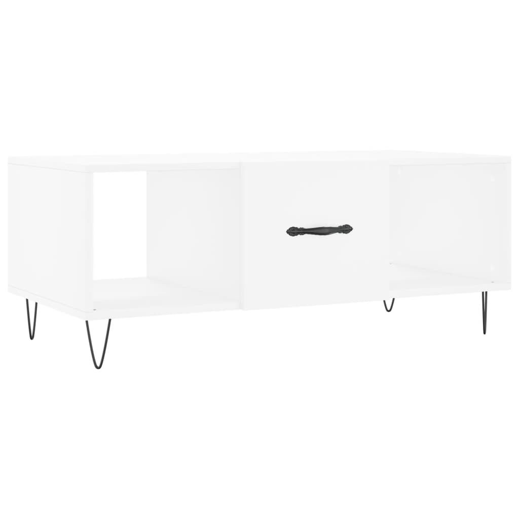 Coffee table, white, 102x50x40 cm, composite wood