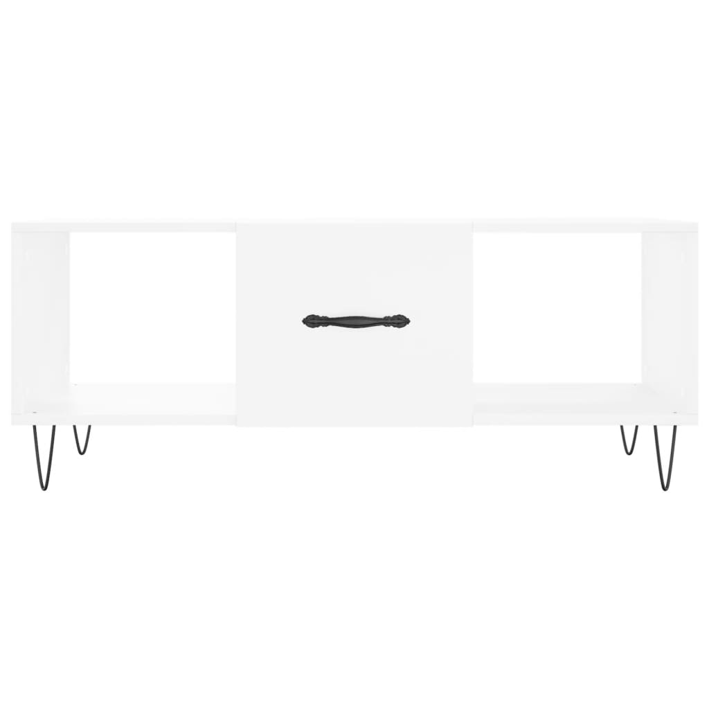Coffee table, white, 102x50x40 cm, composite wood