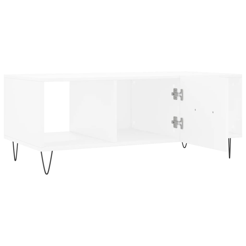 Coffee table, white, 102x50x40 cm, composite wood