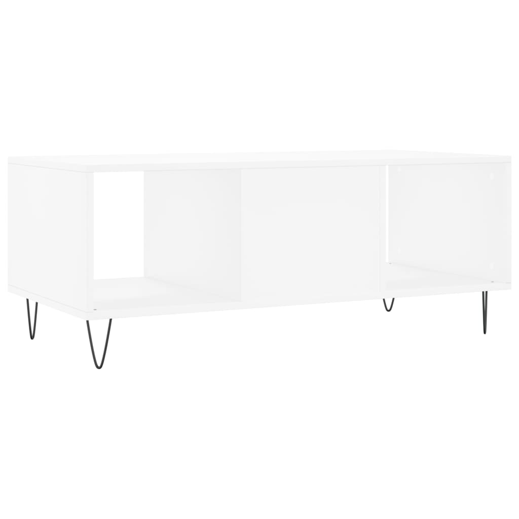 Coffee table, white, 102x50x40 cm, composite wood