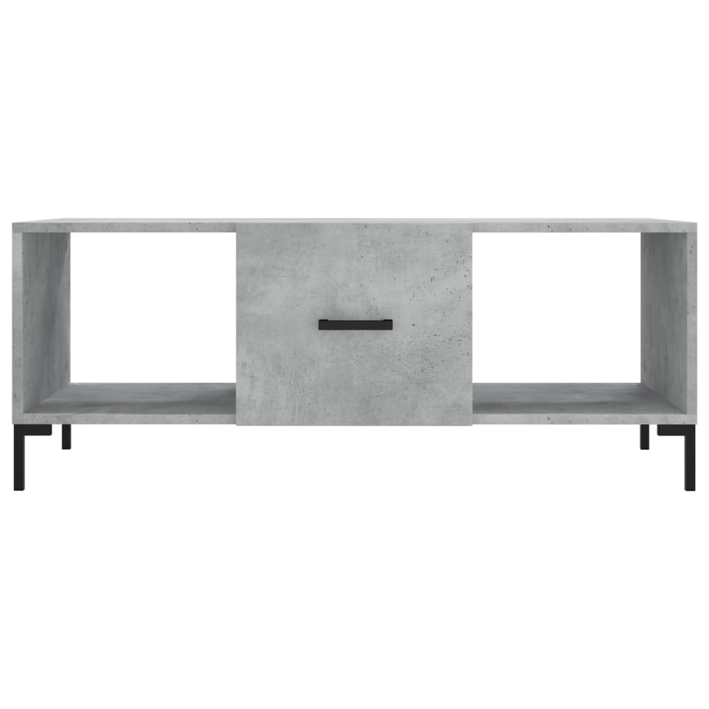 Coffee table, concrete gray, 102x50x40 cm, processed wood