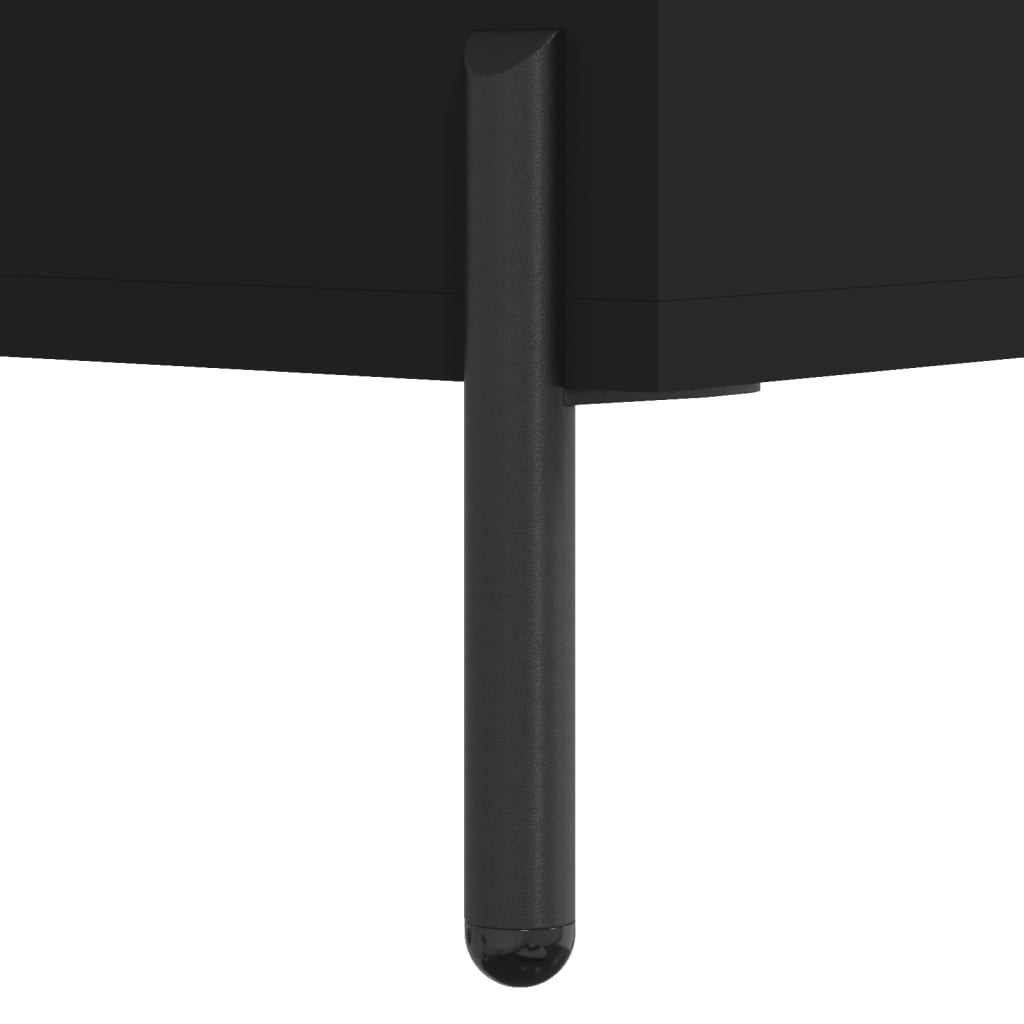 Coffee table, black, 102x50x40 cm, composite wood