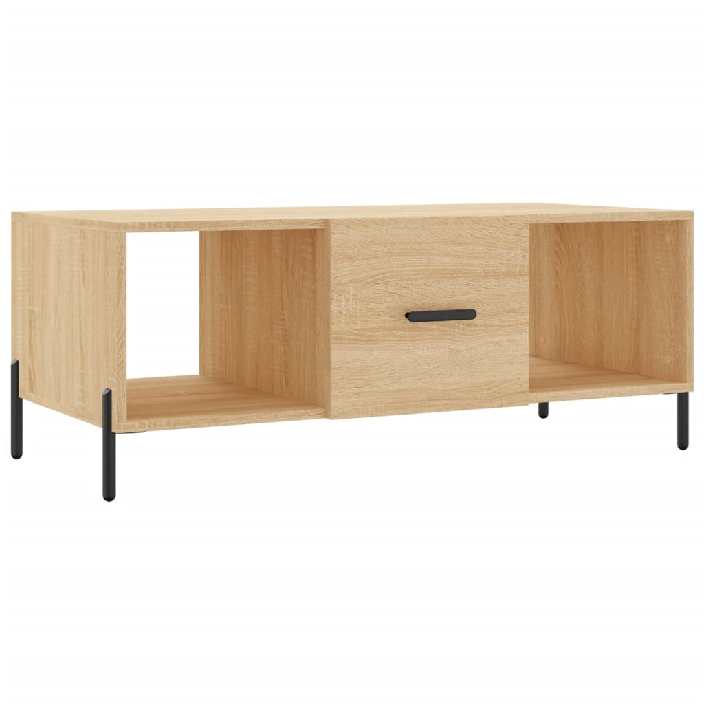 Coffee table, sonoma oak, 102x50x40 cm, processed wood