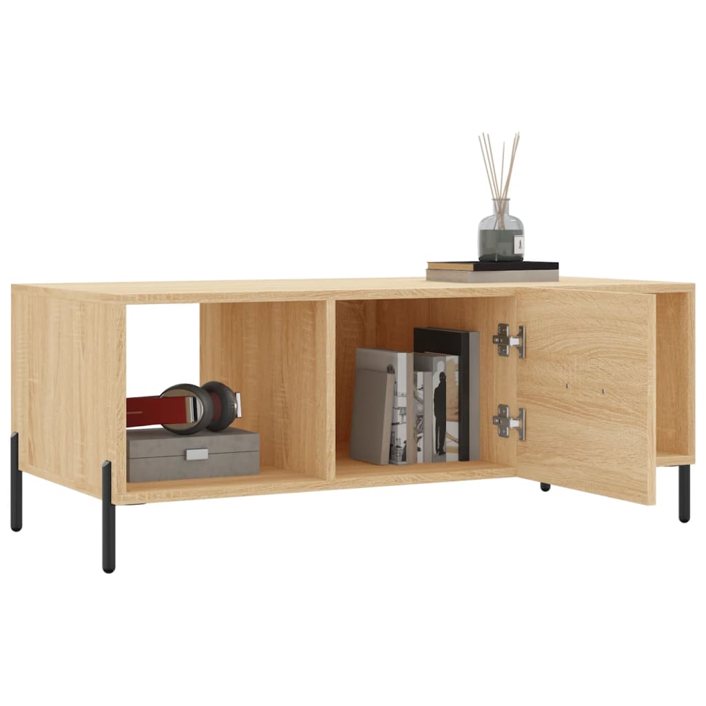 Coffee table, sonoma oak, 102x50x40 cm, processed wood