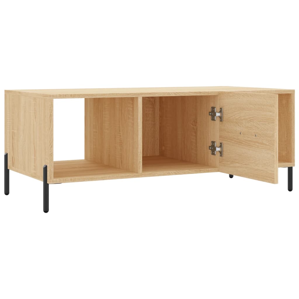Coffee table, sonoma oak, 102x50x40 cm, processed wood