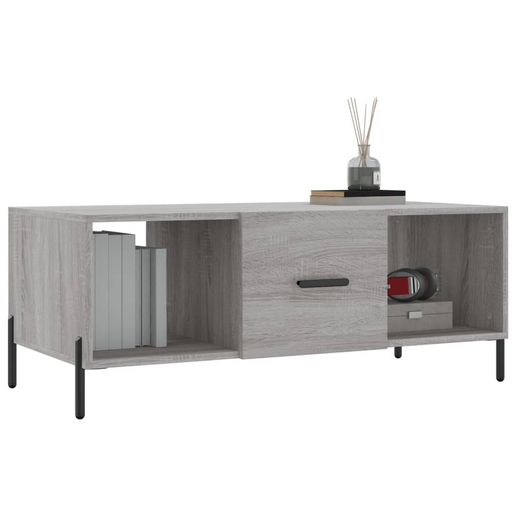 Coffee table, sonoma grey, 102x50x40 cm, composite wood