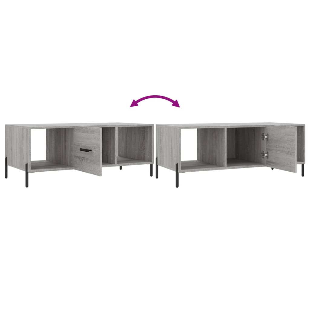 Coffee table, sonoma grey, 102x50x40 cm, composite wood