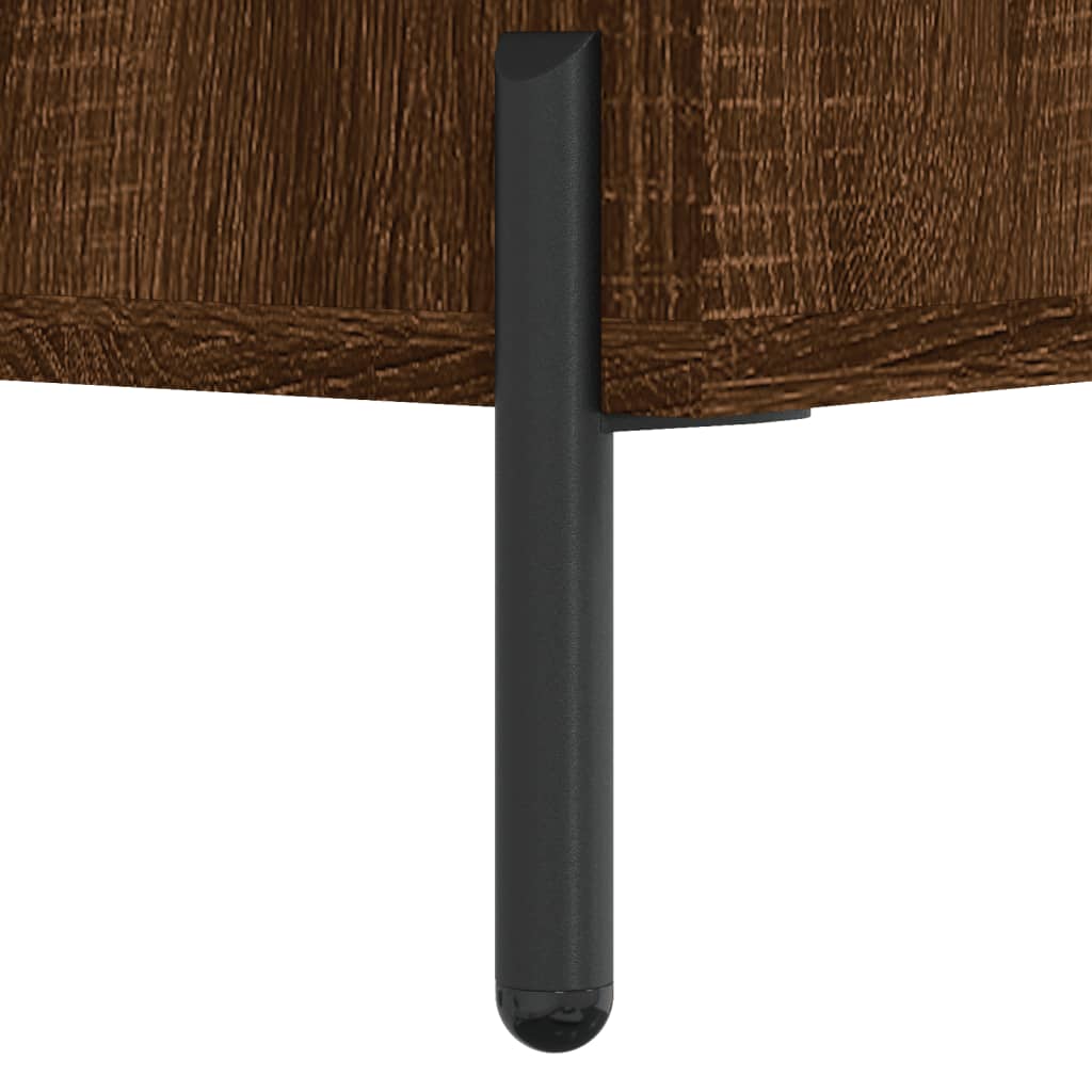Coffee table, brown oak, 102x50x40 cm, composite wood