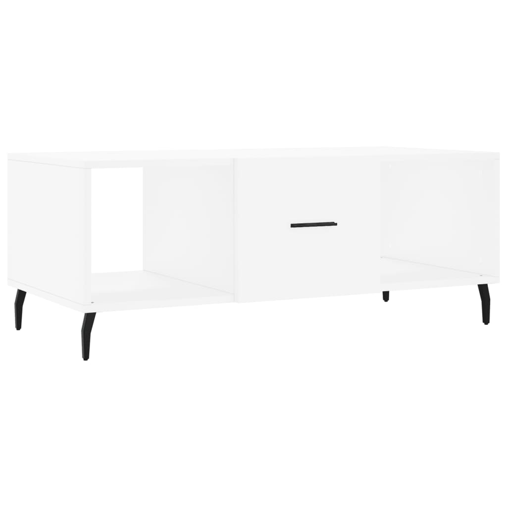 Coffee table, white, 102x50x40 cm, composite wood