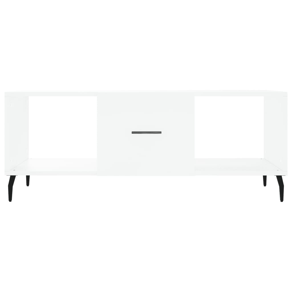 Coffee table, white, 102x50x40 cm, composite wood