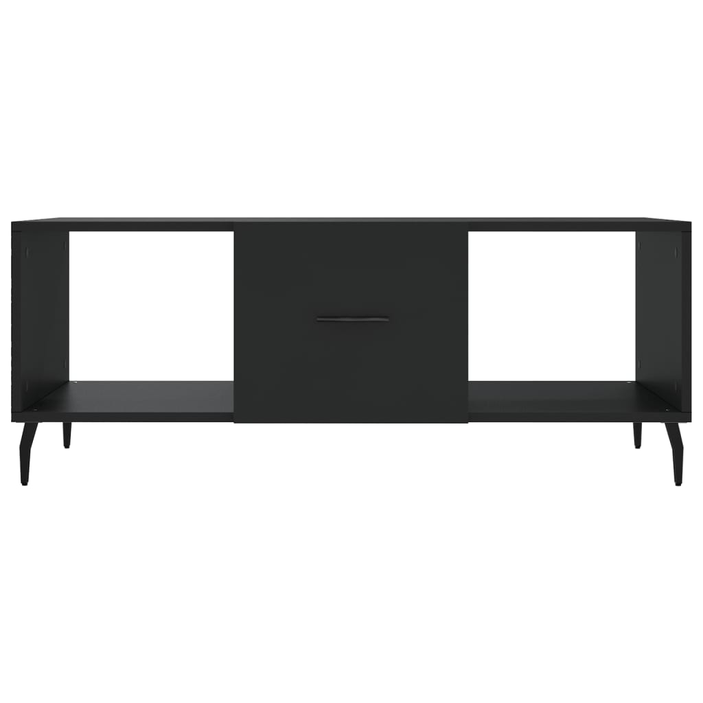 Coffee table, black, 102x50x40 cm, composite wood
