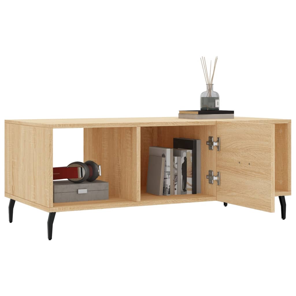 Coffee table, sonoma oak, 102x50x40 cm, processed wood