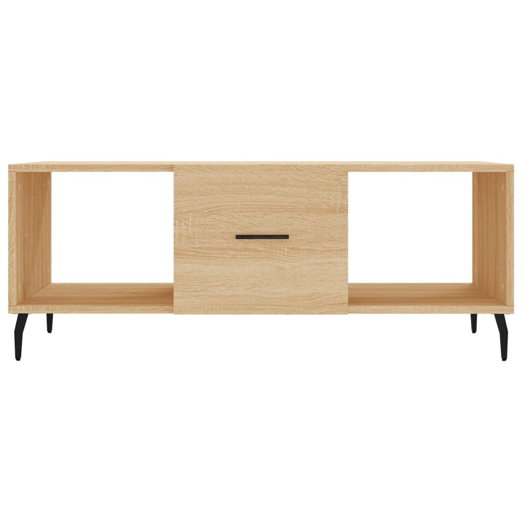 Coffee table, sonoma oak, 102x50x40 cm, processed wood