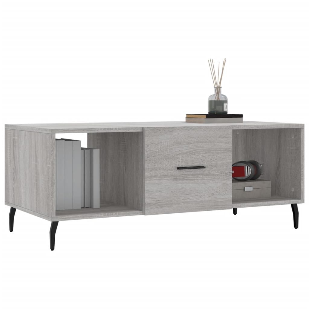 Coffee table, sonoma grey, 102x50x40 cm, composite wood