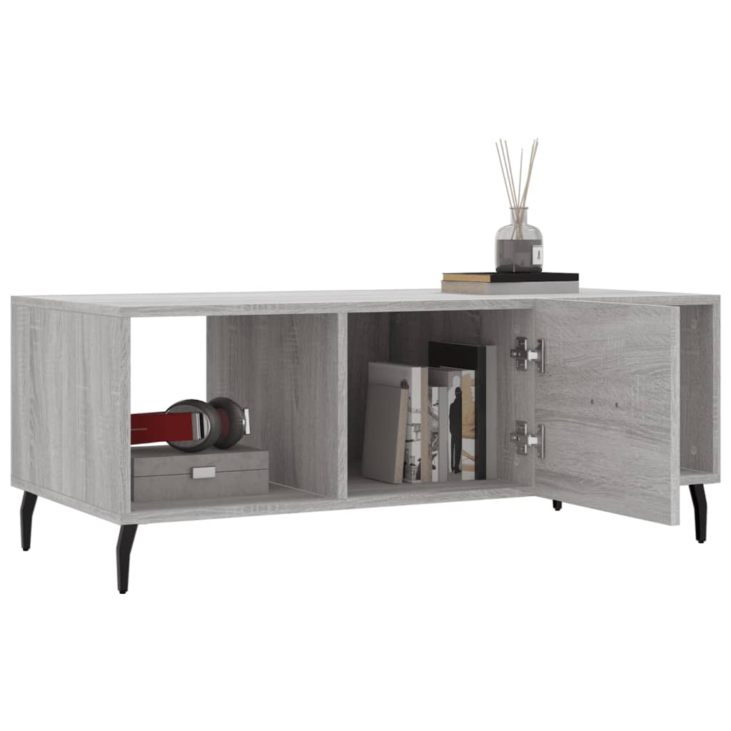 Coffee table, sonoma grey, 102x50x40 cm, composite wood