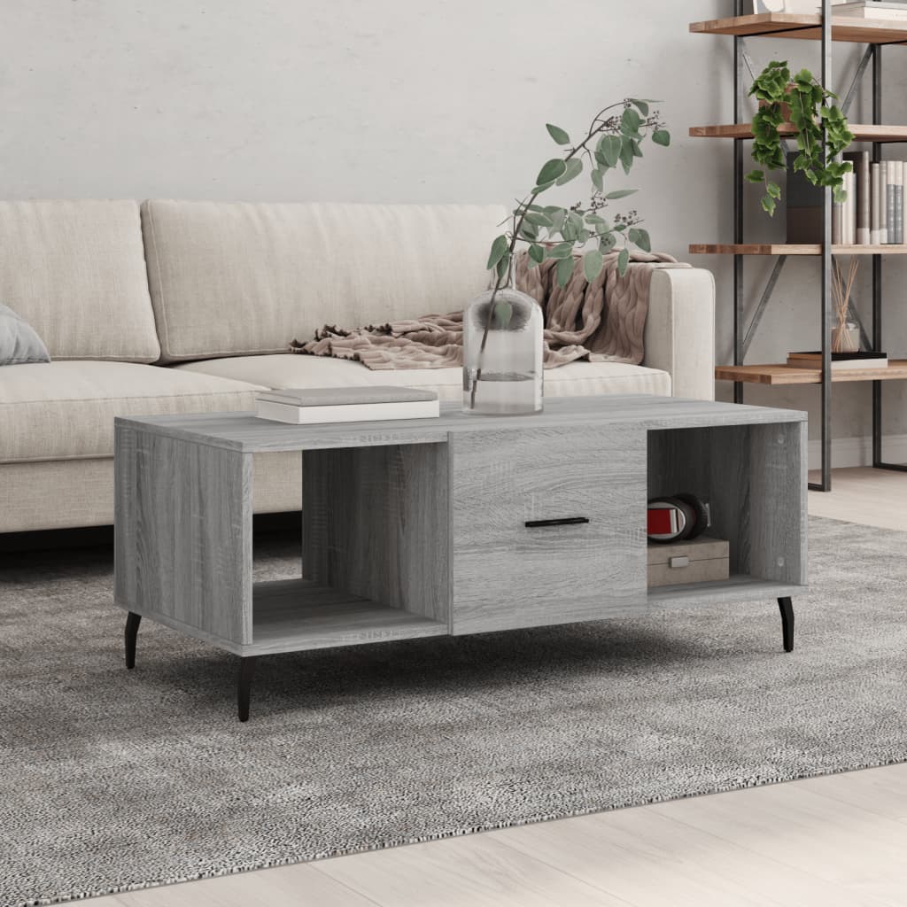Coffee table, sonoma grey, 102x50x40 cm, composite wood