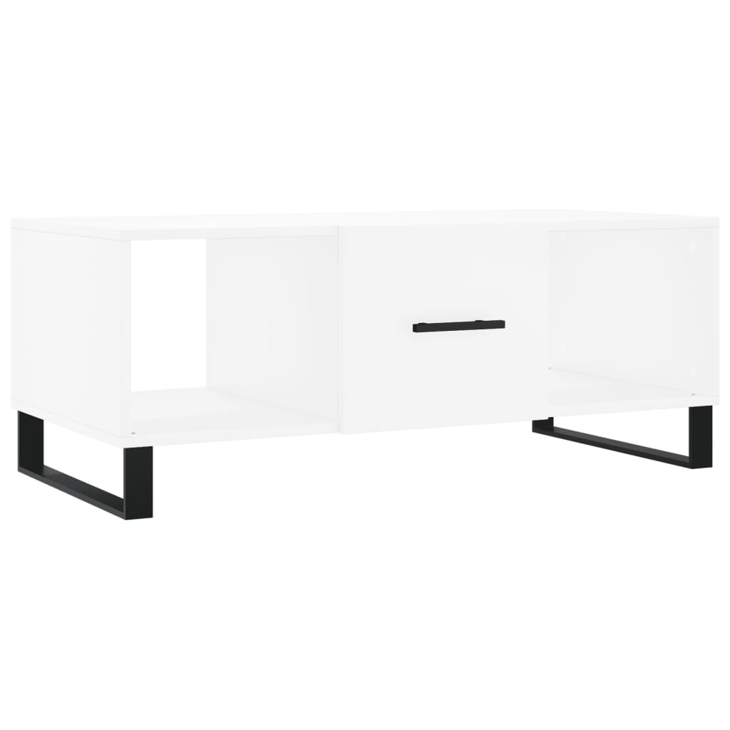 Coffee table, white, 102x50x40 cm, composite wood