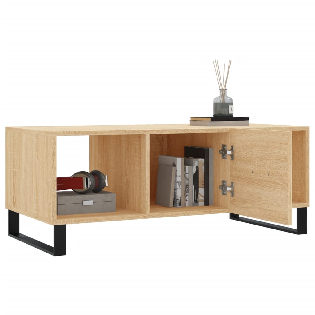 Coffee table, sonoma oak, 102x50x40 cm, processed wood