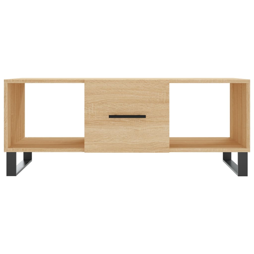 Coffee table, sonoma oak, 102x50x40 cm, processed wood